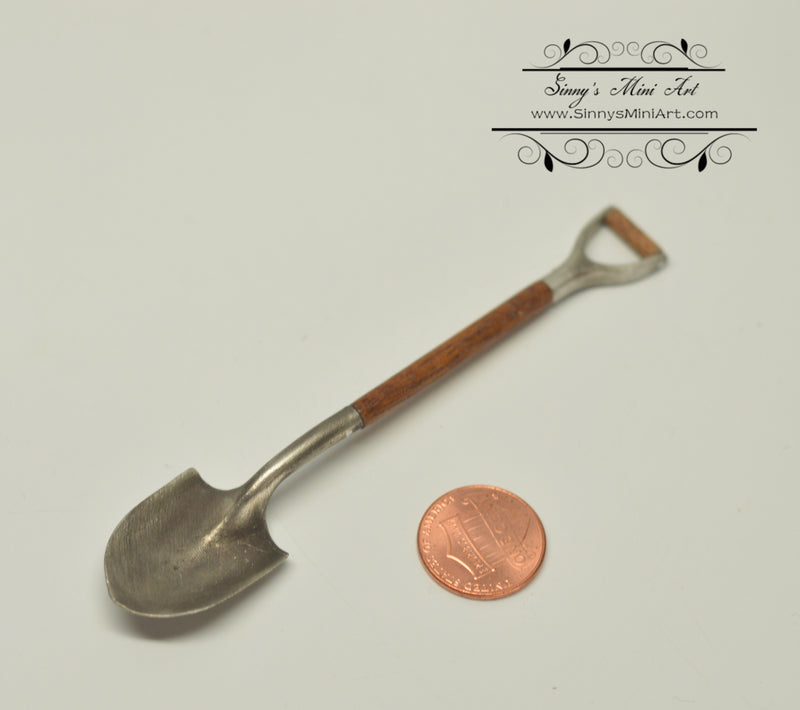 1:12 Dollhouse Miniature Short Shovel Rd-Antique MWC 509
