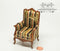 1:12 Dollhouse Miniature Victorian Armchair/Walnut AZ jj31033wn