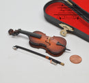1:24 Dollhouse Miniature Cello with Case/ Miniature Instrument E44