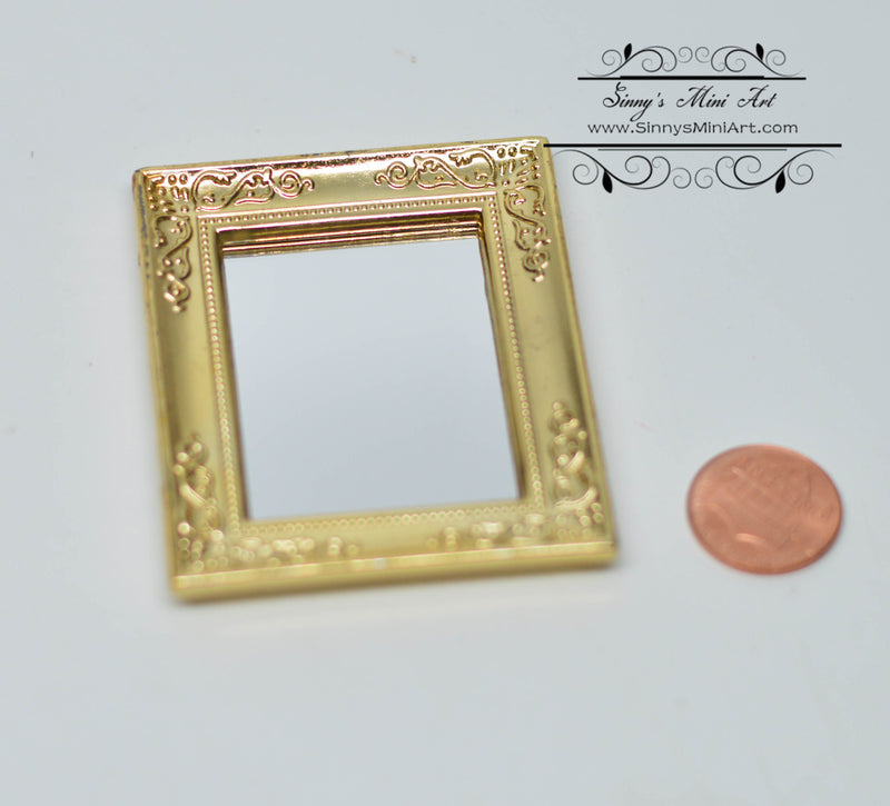 1:12 Dollhouse Miniature Square Mirror D142