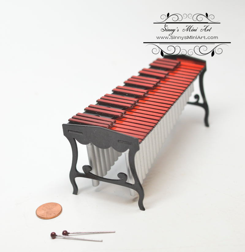 1:12 Dollhouse Miniature Marimba/Miniature Instrument E46