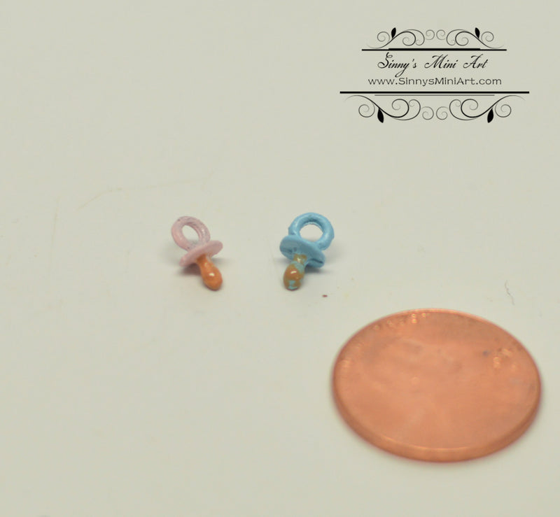 1:12 Dollhouse Miniature Pacifier, Blue IM 2648