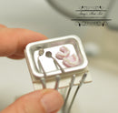 1:12 Miniature Dental Surgery Dental Inspection Mirrors DMUK DS23