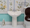 1:12 Dollhouse Miniature Washbasin & Pedestal Bathroom Sink DMUK M226