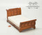 1:12 Dollhouse Miniature Empire Sleigh Bed/ Walnut AZ JJ00084WN