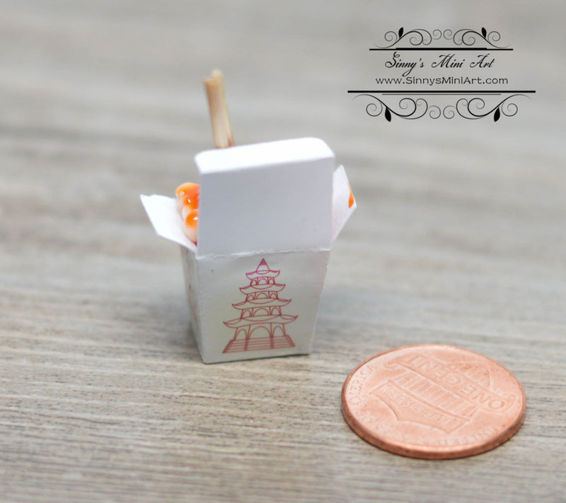 1:12 Dollhouse Miniature Sweet Sour Chinese Takeout BD F228