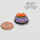 1:12 Dollhouse Miniature Halloween Twin Pumpkin Cake BD K1458