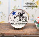 Dollhouse Miniature Dallas Cowboy Platter BB CDD542