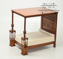 1:12 Dollhouse Miniature Tudor Bed/ Walnut AZ JJ00055WN