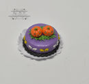 1:12 Dollhouse Miniature Halloween Twin Pumpkin Cake BD K1458