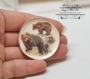 Dollhouse Miniature Bear Family Platter BB CDD509