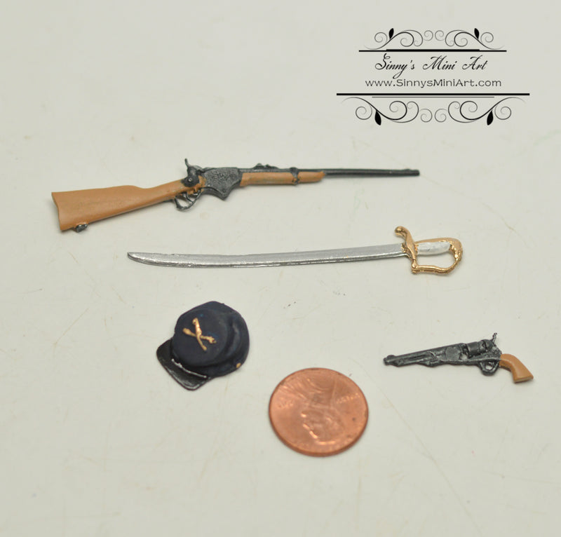 1:12 Civil War Set/ Miniature Gun Sword IM 5018