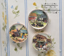 1:12 Dollhouse Miniature 3 Farm Scene Plates BB CDD482