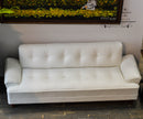 1:12 Dollhouse Miniature Leather Hoover Sofa White /Miniature Furniture AZ P6461