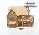 1:144 Laser Cut Farmhouse Dollhouse Kit /DIY Dollhouse SMA HS007