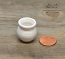 1:12 Dollhouse Miniature White Ceramic Planter Pot / Miniature Garden HMN 1428
