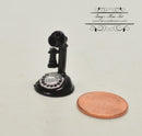 1:12 Miniature Telephone, Candlestick with Dial BL /Antique Phone IM 2728