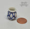 1:12 Dollhouse Miniature Pattern Ceramic Planter Pot/ Miniature Garden HMN 1461