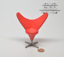 1:12 Dollhouse Miniature Heart Cone Chair/ Miniature Furniture AZ S8019