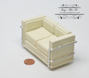 1:12 Dollhouse Miniature Modern Sofa White/ Miniature Furniture AZ S8004