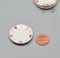 1:12 Dollhouse Miniature Round Ceramic Plate with Hearts/ Miniature Cookware HMN 1463