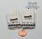 1:12 Dollhouse Miniature Bath Towel Set. Mr&Mrs BB C25MM