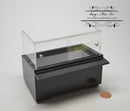DIS 1: 12 Dollhouse Miniature Black Short Display Cabinet BD SC36