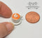 1:12 Miniature Halloween Espresso On Saucer-Jack-O-Lantern BD F352