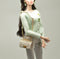 1:6 Miniature Velvet Doll Handbag Cream/ Miniature luxury Bag MJC71-Cream
