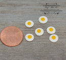 1: 12 Dollhouse Miniature Set of 6 Fried Eggs BD F099