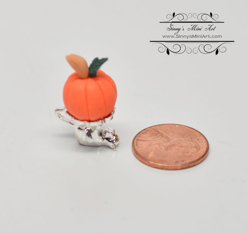 1:12 Dollhouse Miniature Cat Stand with Large Pumpkin BD H338