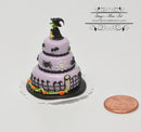 1:12 Miniature Witch Halloween 3-Tier Cake BD K1990