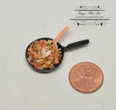 1:12 Dollhouse MiniatureR atatouille Risotto in Frying Pan BD F069