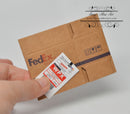 1:12 Dollhouse Miniature Fedex Package Kit B40-C