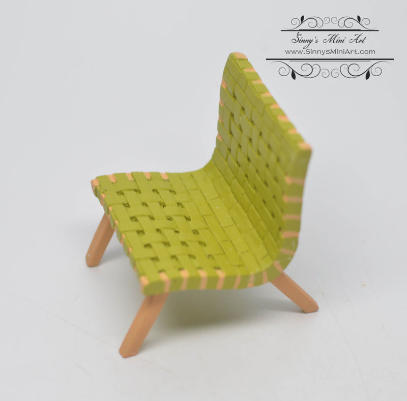 1:12 Dollhouse Miniature Modern Chair Green AZ S8014