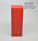 1:12 Dollhouse Miniature Locker Unit in Red Gym DMUK M240R