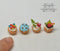 1:12 Dollhouse Miniature Fruit n Cream Cupcakes 4PC Set/ Miniature Cakes HMN 1383