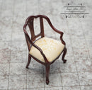 1:12 Dollhouse Miniature Wilson Armchair/ Mahogany Furniture AZ P3473