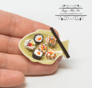 1:12 Dollhouse Miniature Japanese Sushi on Fish Plant BD F219