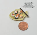 1:12 Dollhouse Miniature Japanese Sushi on Fish Plant BD F219