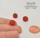 Three pieces 1:12 Dollhouse Miniature Tomato Pin Cusion DI FS600