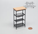 1:12 Dollhouse Miniature Black Utility Rack AZ B5139