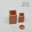 Clearance 1:12 Dollhouse Miniature Tall Block Planters Set Miniature Garden AZ HW4043