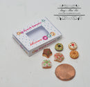 BO 1:12 Dollhouse Miniature 6 Donuts in Window Box BD K2677