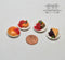 1:12 Dollhouse Miniature Fruits Deserts Cakes Pies on Plates Set  HMN 1538