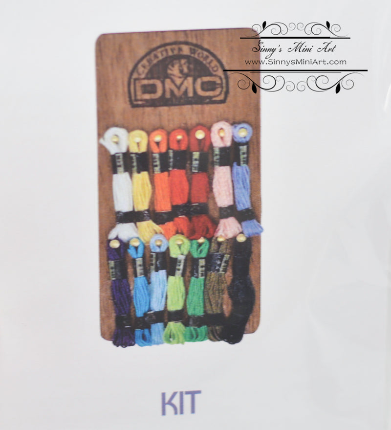 1:12 Dollhouse Miniature Embroidery KIT VM DMC