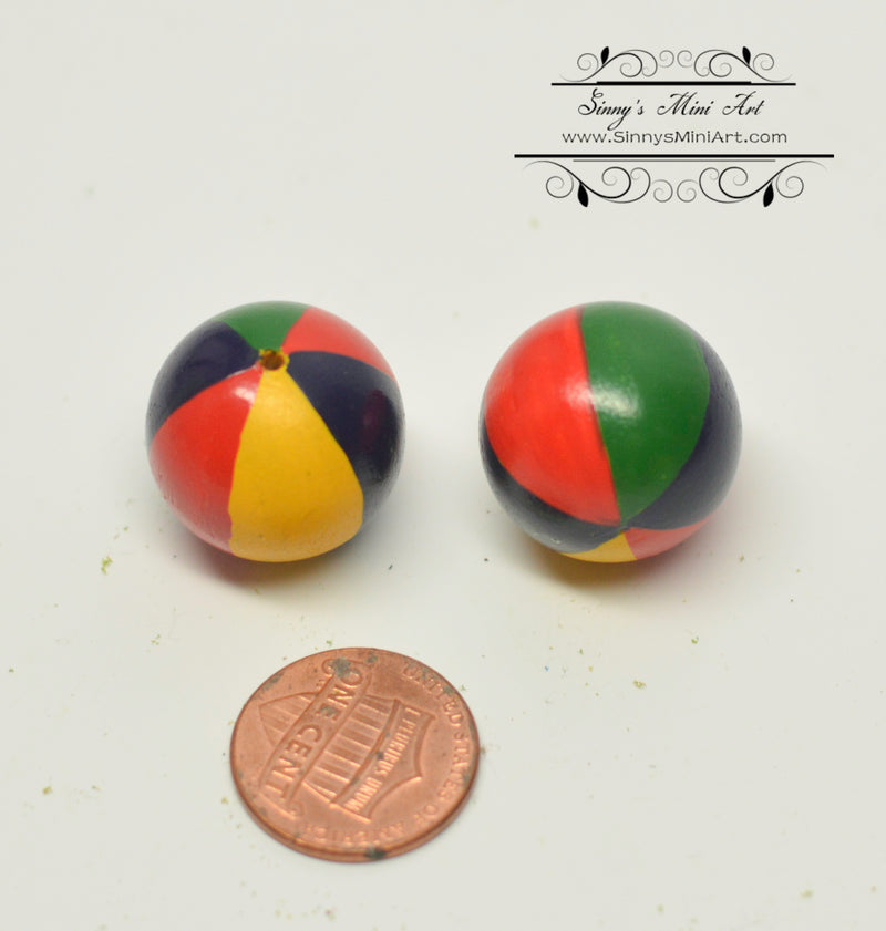 1:12 Dollhouse Miniature Beach Ball/2 Toy AZ B0111