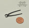 1:12 Dollhouse Miniature Tongs, Blacksmith, Gunmetal IM 0205