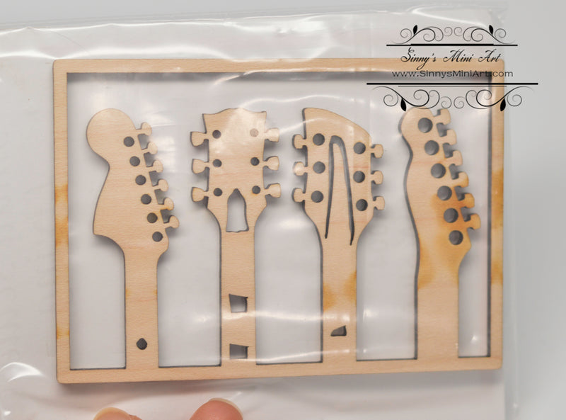 Clerance Sale 1:12 Dollhouse Miniature Guitar Wall Art AAM WA004