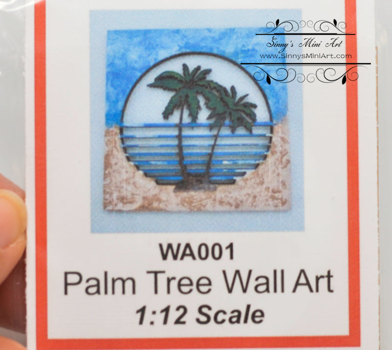 Clerance Sale 1:12 Dollhouse Miniature Palm Tree Wall AAM WA001